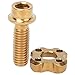 Front Derailleur Pulley Fixing Bolts Titanium Alloy Bike Hollow Guide Wheel Screw for Mountain Bike Front Shift (Gold)thumb 2