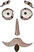Hilarious Home 6-Piece Tree Face Set Whimsical Outdoor Garden Decoration