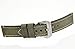 Green 24mm Genuine Leather Wristwatch Watch Band Oil Tan Vintage Watchband for Men with Stainless Buckle