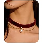 FliuSuax Red Choker for Women Black Lace Choker Necklace Adjustable Gothic Tattoo Lace Chokers Classic Collar Necklaces for Women