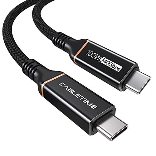 【USBIF Certified】USB4 Cable Compatible Thunderbolt 4 Cable(1.6FT/0.5M