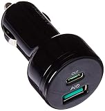 AUKEY Car Charger with USB C & Power Delivery, Dual Port 36W Output for Pixel/XL, New MacBook/MacBook Pro, Pixel C Tablet and More