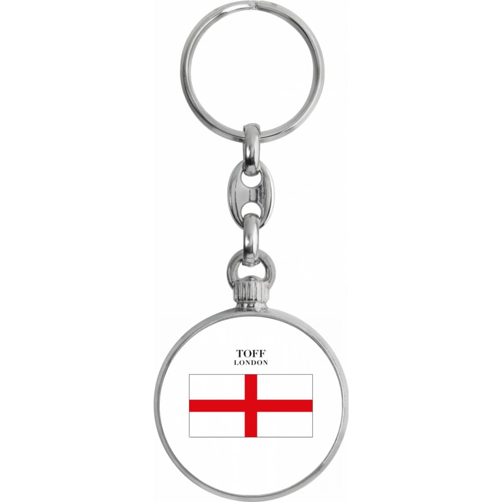 Toff London England Flag Keyring