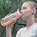 BOTTLED JOY Water Bottle with Filter, Filtering Water Bottle,2-Stages,BPA Free,Ultrafiltration Membrane Filter,Reusable Straw,for Daily Drinking Hiking Camping Survival or Emergency 27oz 800ml(Black