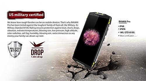 Blackview-BV6800-Pro-Smartphone-Libres-Movil-Todoterreno-de-57-Pulgadas-FHD-Batera-de-6580mAh-de-BAK-30-das-en-Espera-Impermeable-IP68A-Prueba-de-GolpesOcta-Core-4GB64GB-Negro