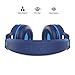 Elecder i37 Kids Headphones for Children, Girls, Boys, Teens, Adults, Foldable Adjustable On Ear Headsets with 3.5mm Jack for iPad Cellphones Computer MP3/4 Kindle Airplane School(Blue/Light Blue)thumb 2
