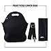 Lunch bag, ASILA Neoprene Reusable Lightweight Washable Insulated Lunch Tote/Lunch Box/Cooler Bag for Women, Adults, Kids, Girls with Shoulder Strap&Zip Closure (LLBB1001)