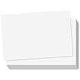S&O 300gsm 4x6” Postcard Paper Cardstock(Both Sides Blank) for Art or Clear Thank Notes for Mailing—Set of 60 White Blank Inv