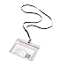 Wisdompro Lanyard with Clip, 30 Pack of 17 inch Blank Flat Nylon Neck Strap Lanyard with Bulldog Clip Attachment for ID Badges, Name Tags - Black