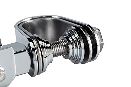 Radracing Motorcycle Foot Pegs Clamps Kit 1" to 1.25"(1 1/4") Anti-Vibrate Engine Guard fit for Harley Softail Touring Sportster Sport Glide FXRT