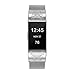 bayite Milanese Loop Bands Compatible Fitbit Charge 2, Stainless Steel Magnet Lock Metal, Silver with Rhinestone Small