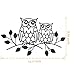 Metal Owl Decor On Branch Wall Sculpture Art, Rustic,13.8 x 8.7 x 0.4 inches