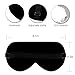 SZTROKIA Sleep Mask, Comfortable Natural Silk Eye Mask, Blindfold Sleep Mask for Travel and Office, Adjustable Strap