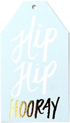 Amazon Com Box Of 10 Hip Hip Hooray Foil Stamped Gift s Health Personal Care