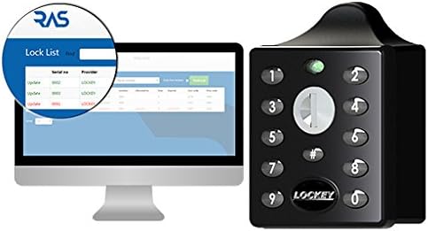 EC790 Digital Combination Electronic Locker Lock, Black, with Remote Allocation System for Online Code Management Black