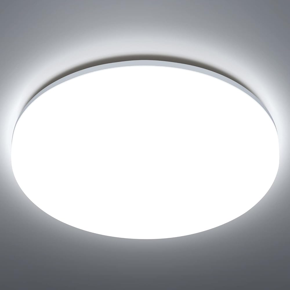 Aigostar Modern Flush LED Ceiling Light 18W 2100lm IP54 6500K Kitchen