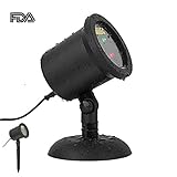 WOOSKY Christmas Laser Light Show Outdoor Red and Green Waterproof for Garden/Yard/Wall Laser Christmas Lights