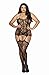 Dreamgirl Women's Plus Size Queen Sizetrinidad Halter Garter Dress with Attached Stockings