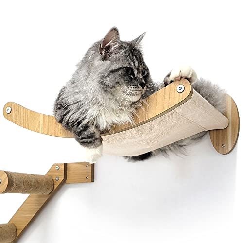 HeyKitten 17" Cat Wall Hammock for 2x4 Stud Mount, Stylish Floating