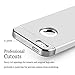 iPhone 5S Case, iPhone 5 Case, iPhone SE Case, COOLQO 3in1 Ultra-Thin Hard Matte Finish Plastic [Tempered Glass Screen Protector] Shockproof Electroplate Cover Skin for Apple iPhone 5SE (Silver)