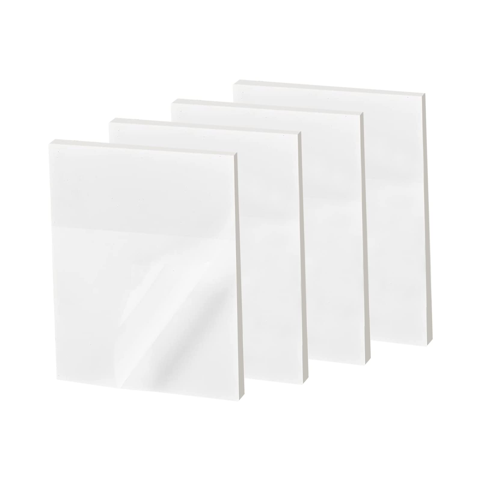 iKyce Transparent Sticky Notes 200 psc，70mm*95mm Post it Notes in Plastic Packaging.