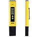 Digital pH Meter for Household Drinking Water, Aquarium, Swimming Pools and Hydroponics, 0.01 pH Resolution,0.00-14.00 Range,Pocket Size(Yellow)