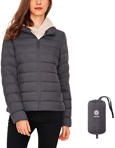 Lapasa L18L23L62 Women’s Down Jacket, Down Vest, Blouson, Jumper, Ultra Light, Lightweight, Windproof, Cold Protection, Mountain Climbing, Outdoor, Light Down, Autumn and Winter