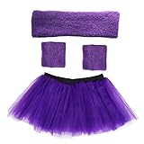 Danballto Running Tutu Sweatband Headband Wristbands Set for Women