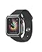 Sport for Apple Watch Case TPU+PC Protector All-Around Protective Case Ultra-Thin Cover for Apple Watch Series 1, Series 2, Series 3, Sport, Edition :vl (1 :vl Black, 42mm)
