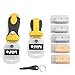 Mlife 2 PCS Multi-Purpose Razor Scraper Set - Utility Scraper Set With 17 Extra Blades, Adjustable Length Handle, Cleaning Tool for Window Wall Tile, Ideal Stripping Tools Label Sticker Decal Removal