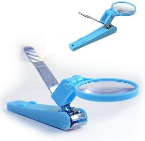 Ajod Baby Nail Cutter Clipper with Zoom Magnifier Lens Magnifying Nail Clippers Nail Trimmer Magnetic Glass Form Men Women Boys