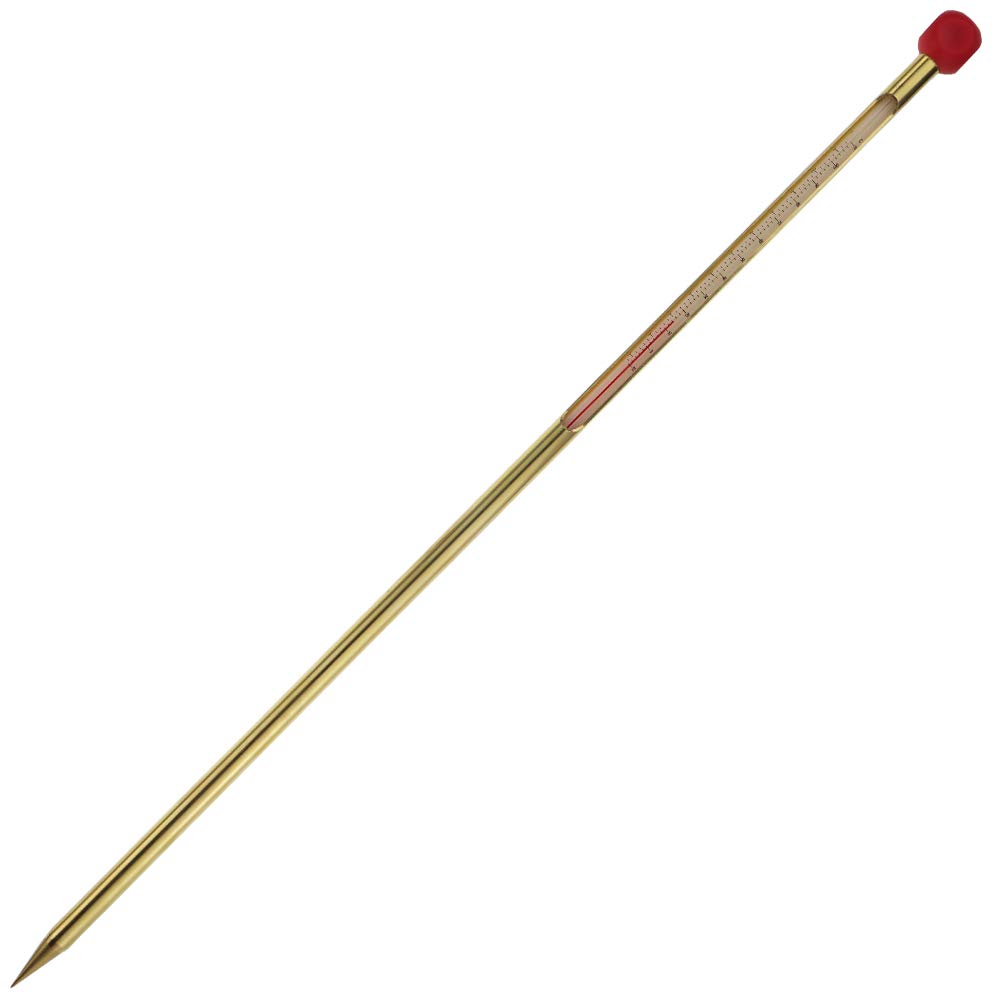 Large Compost Thermometer - 490mm Brass Composting Soil Thermometer for Home and Backyard Compost Making Temperature Probe Ideal for Gardening