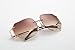 MINCL/2016 HOT RIMLESS SUNGLASSES WOMAN CLEAR LENS (gold, brown)