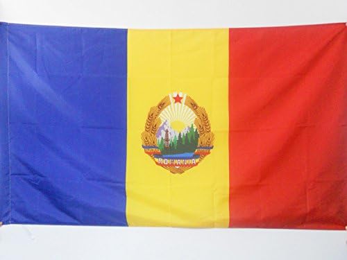 AZ FLAG, Socialist Republic of Romania 1947-1989 Flag, 2x3 Ft, Romanian People's Republic Banner with Sleeve, 100% Polyester