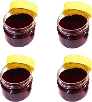 NAACHAS SRI Madurai MEENAKSHI Amman MANJAL THAZHAMPOO KUMKUM - MAROON Color (Pack of 4)