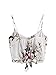 MakeMeChic Women's Self Tie Back V Neck Crop Cami Top Camisole 1 White one Size