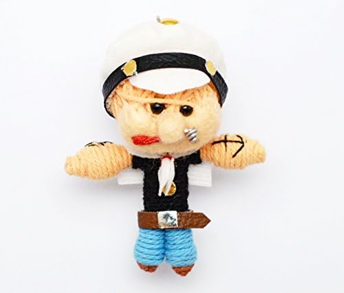 (VD022) Popeye the Sailor Man Handmade Voodoo String Doll Keychain