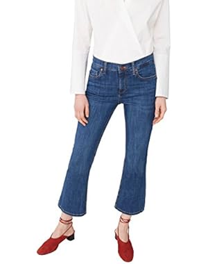 Mango Women's Flare Trumpet Jeans