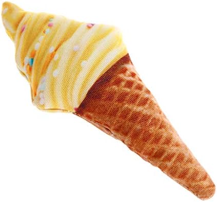 chenguld Pet Toy Simulated Meat,Ice Cream Food Simulation Squeaky Bite Chew Play Toys Dog Cat Puppy Supplies Soft Sound Funny Artificial (Ice Cream)