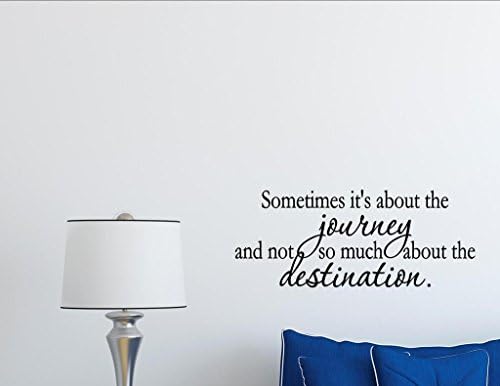 Vinyl Quote Me Sometimes It's About The Journey and not so Much About The Destination. Vinyl Wall Saying Quote Words Decal