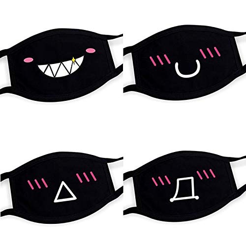 Corgy Unisex Mouth Massk Cute Cartoon Expression Hanging Ear Cotton Dust Massk Massks