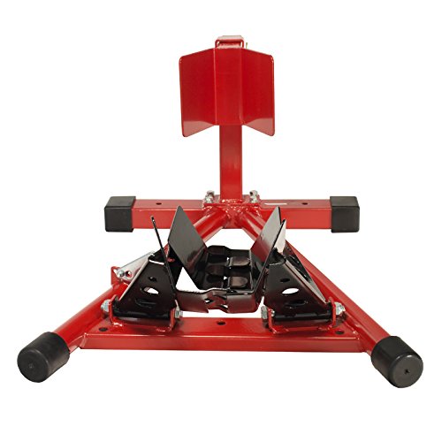 Dragway Tools Motorcycle Wheel Chock Locking & Adjusting Stand 16" - 21" Tire - Thumbnail 4