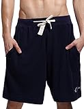 Godsen Men's Elastic Cotton Pocket Short Lounge Shorts