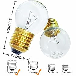 zaqaqa Oven Light Bulb_4 Pack 300°C High Temp 120v