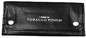 Dani Online Business 2X Soft Black Leather Tobacco Pouch lined paper slot rolling pocket rizla smooking