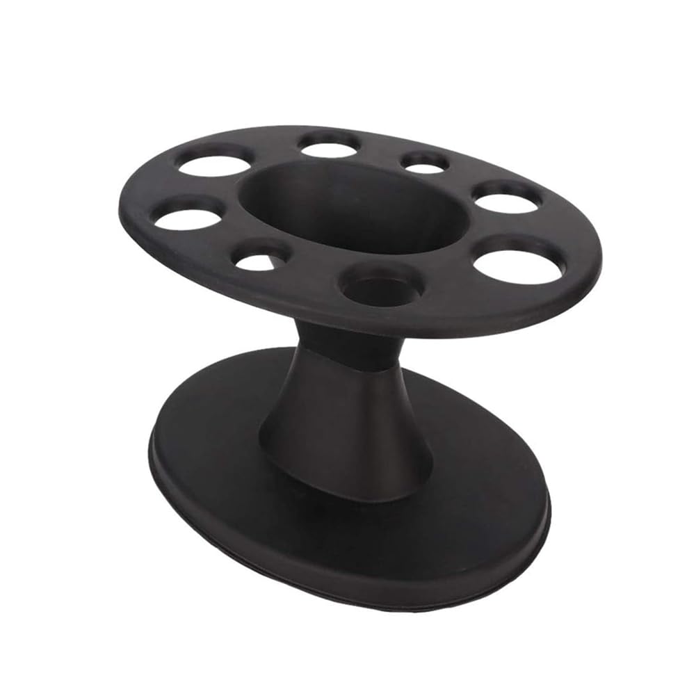 Ginobili 1 Piece Hair Brush Holder Black Plastic Display Rack Hair Styling Brush Stand Hairdressing Tool Shelf Accessories
