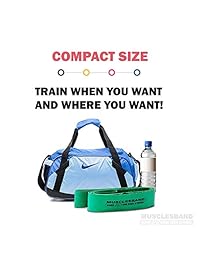 Stretch Band   Exercise Stretch Band Set   Ideal for Yoga, Pilates & Ballet Practice   Improves Flexibility   Great for Injury Recovering Exercises   Premium Quality Stretch Rubber Band (Green)