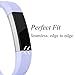 GEAK Compatible with Fitbit Alta and Alta HR Band, Soft Classic Accessories Sport Bands Compatible for Fitbit Alta HR/Fitbit Ace,Lilac Teal and Rose,Small