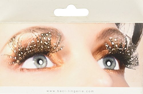 Baci Paradise Dreams Style No.613 Feather Eyelashes with Adhesive, Brown