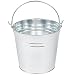 American Metalcraft PTUB87 Natural Galvanized Steel Pail with Handle, 1.16-Gallon, 8" Diameter, Silver primary
